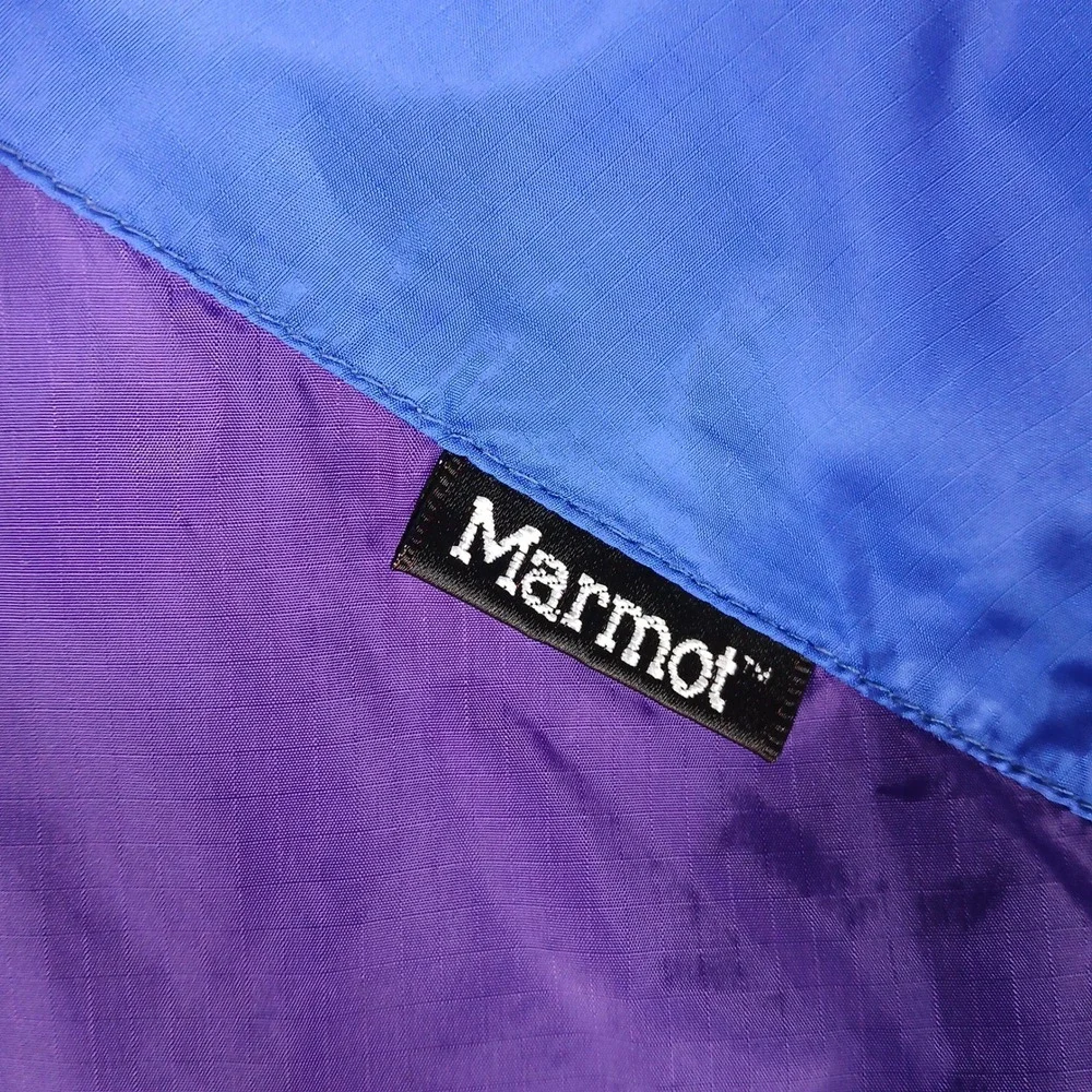 Marmot Anorak Windbreaker Jacket Mens M Gore-Tex Colorblock Pullover Hoodie